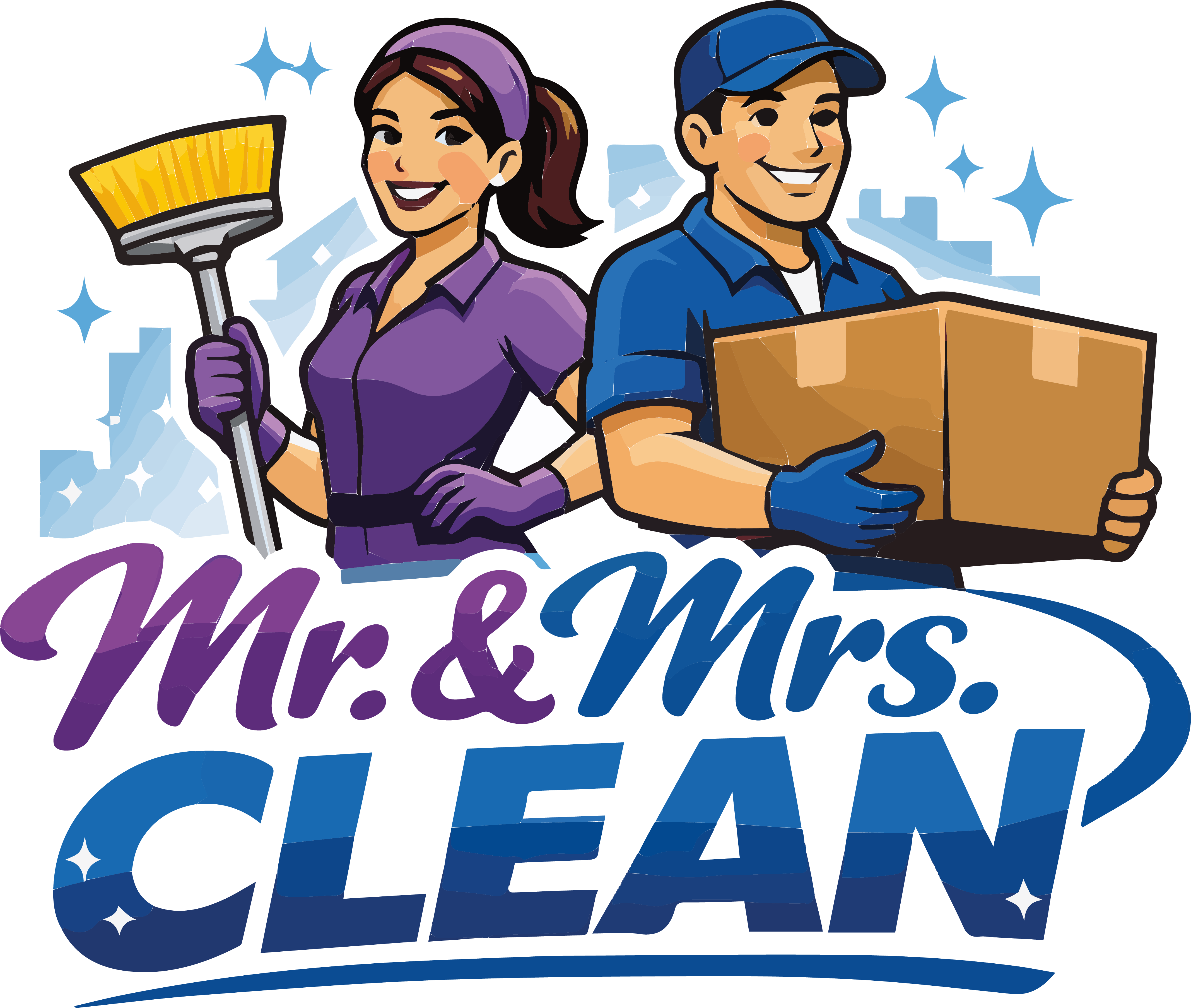Mr. & Mrs. Clean Logo
